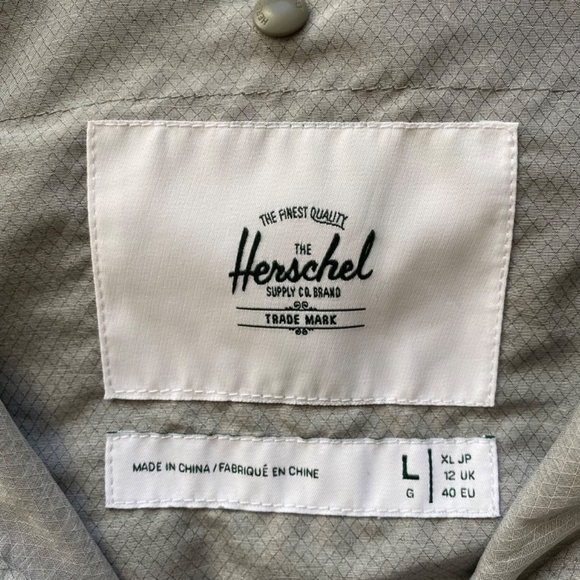 Herschel Women’s Lightweight Packable Rain Jacket, Large, Gray - Picture 5 of 6